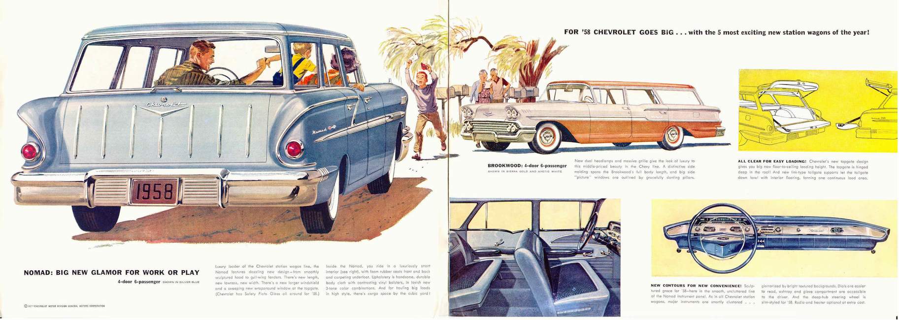1958 Chevrolet Wagons Brochure Page 4